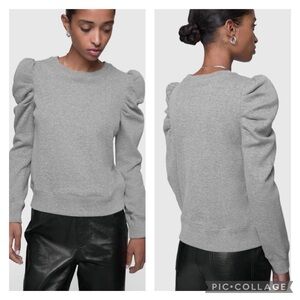Rebecca Minkoff Janine Puff Sleeve Sweatshirt Small